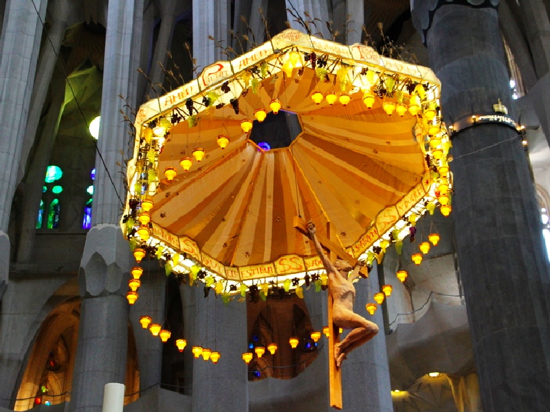 Interior of La Sagrada Familia- Barcelona