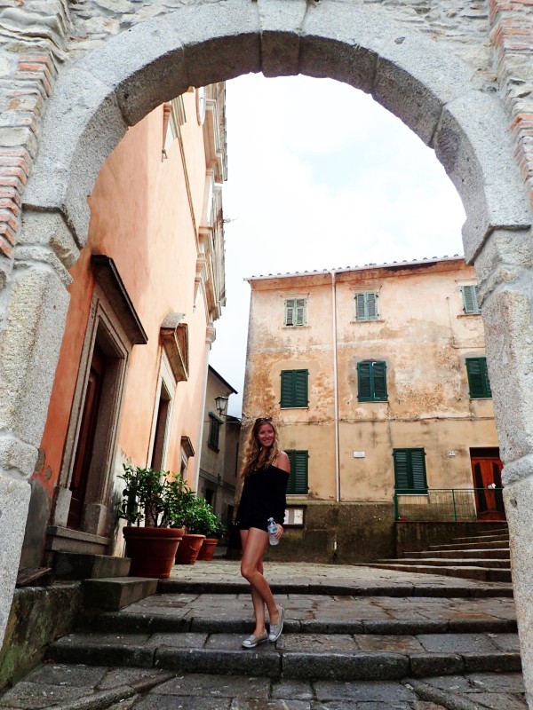 Exploring the small village of Marciana